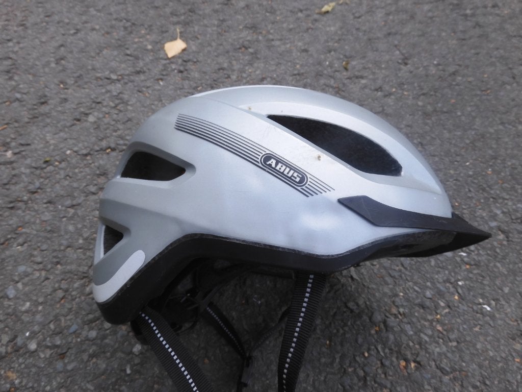 fietshelm Abus speed Pedelec plus met verlichting erin, Ophalen of Verzenden, Gebruikt, Heer of Dame, ABUS