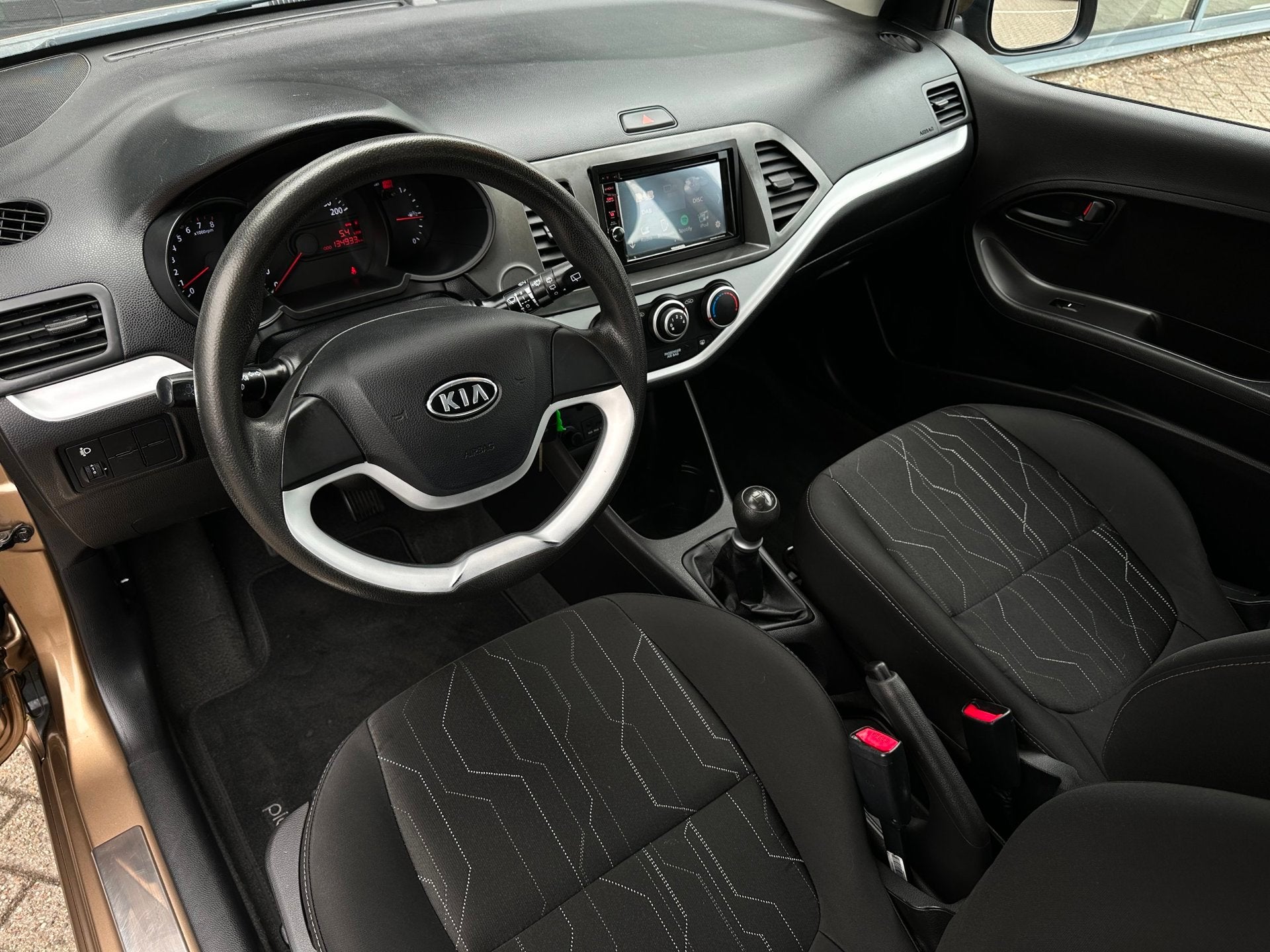 Kia Picanto 1.2 CVVT Comfort Pack/5-PERSON/AIRCO/NAVI/NETTE, Auto's, Euro 5, Gebruikt, 4 cilinders, Bruin