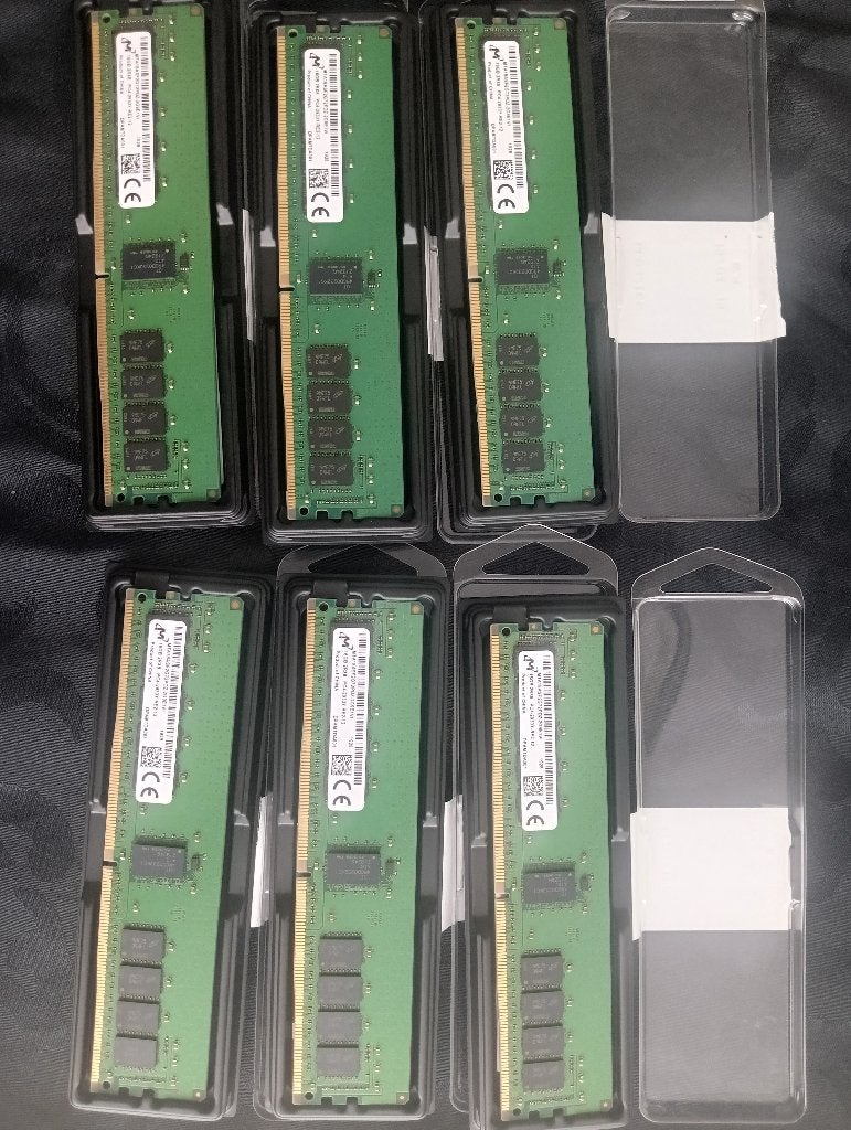 6x 16GB Micron DDR4 RDIMM Server Geheugen (96GB Totaal), Server, DDR4, Ophalen of Verzenden, Zo goed als nieuw