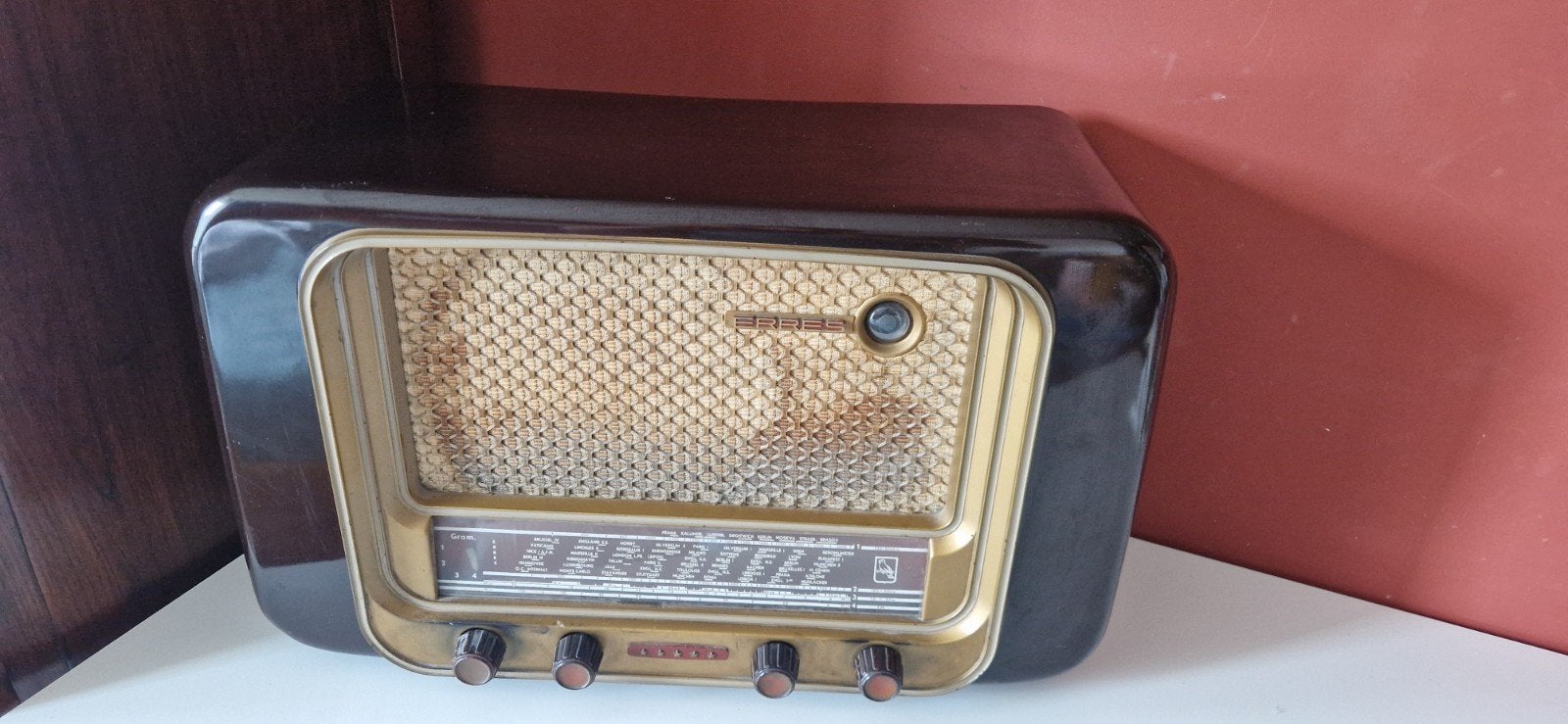 Erres buizenradio uit circa 1950 - Vintage radio, Ophalen