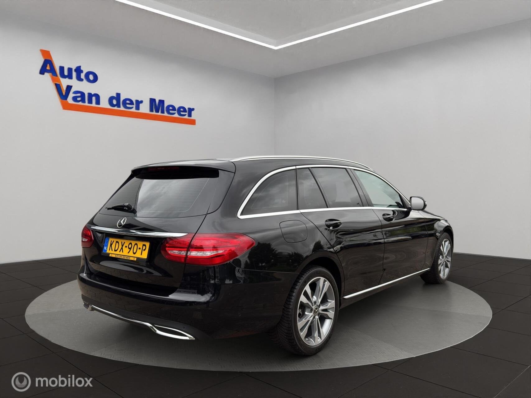 Mercedes C-klasse Estate 180 Premium, Auto's, Achterwielaandrijving, Gebruikt, Zwart, Met garantie (alle)