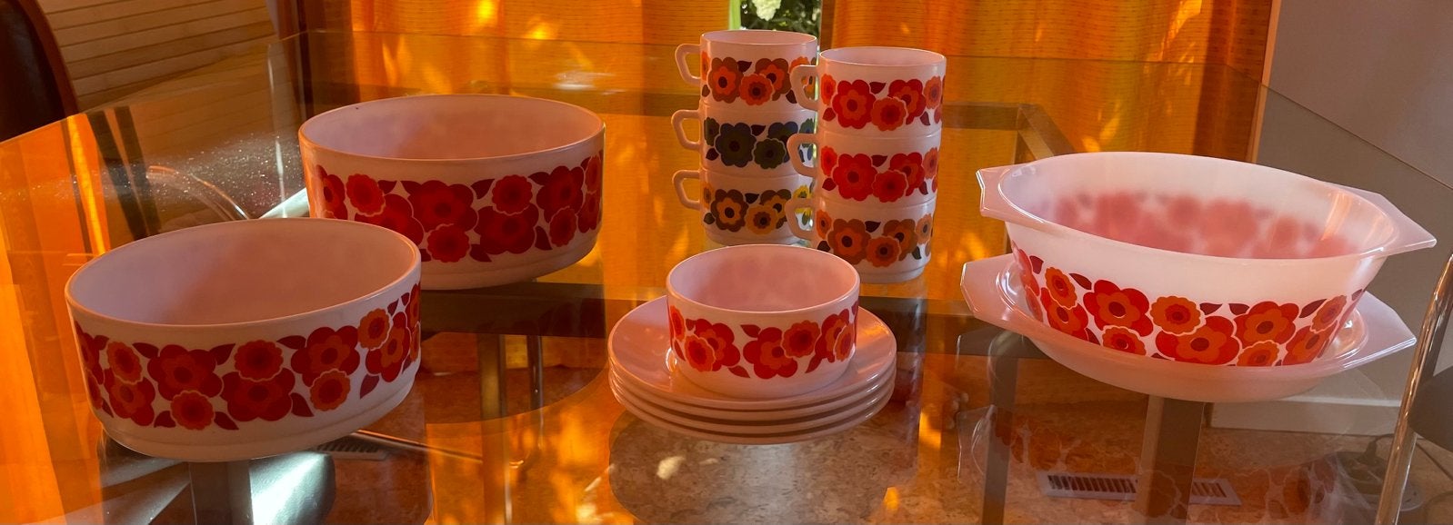 Vintage Arcopal Lotus Servies – Jaren 70 Retro, Ophalen of Verzenden, Huis en Inrichting