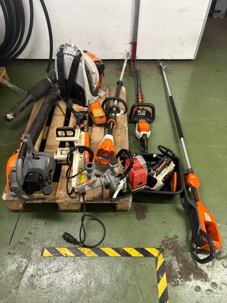 Partij gebruikte machines: STIHL, Hitachi, Husqvarna, Tuin en Terras, Ophalen, Gebruikt, -, -