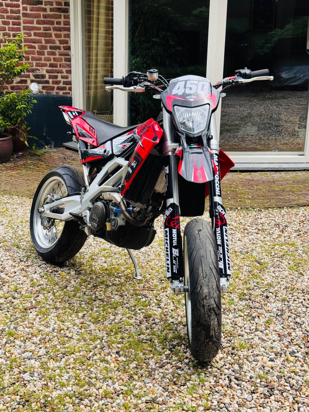 Aprilia SXV 450 Supermoto - Krachtige en unieke motor