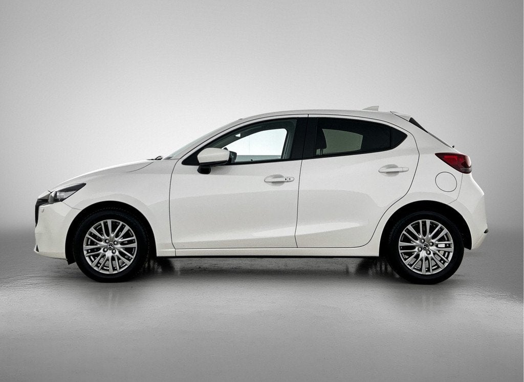 Mazda 2 1.5 e-SkyActiv-G 90 Exclusive-Line | Stuur-/Stoelver, Auto's, Mazda, 12 maanden, Stof, Zwart, 4 cilinders