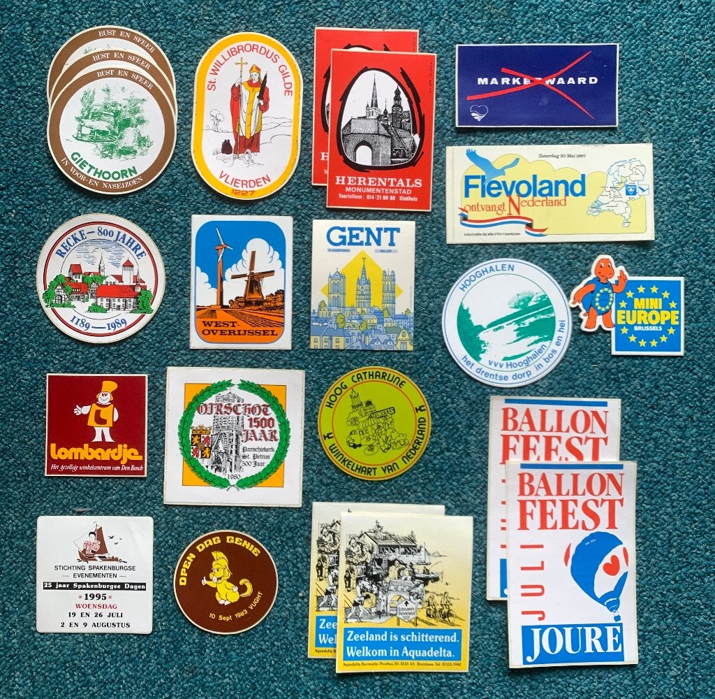 Verzameling Stickers Nederland en België, Ophalen of Verzenden, Zo goed als nieuw