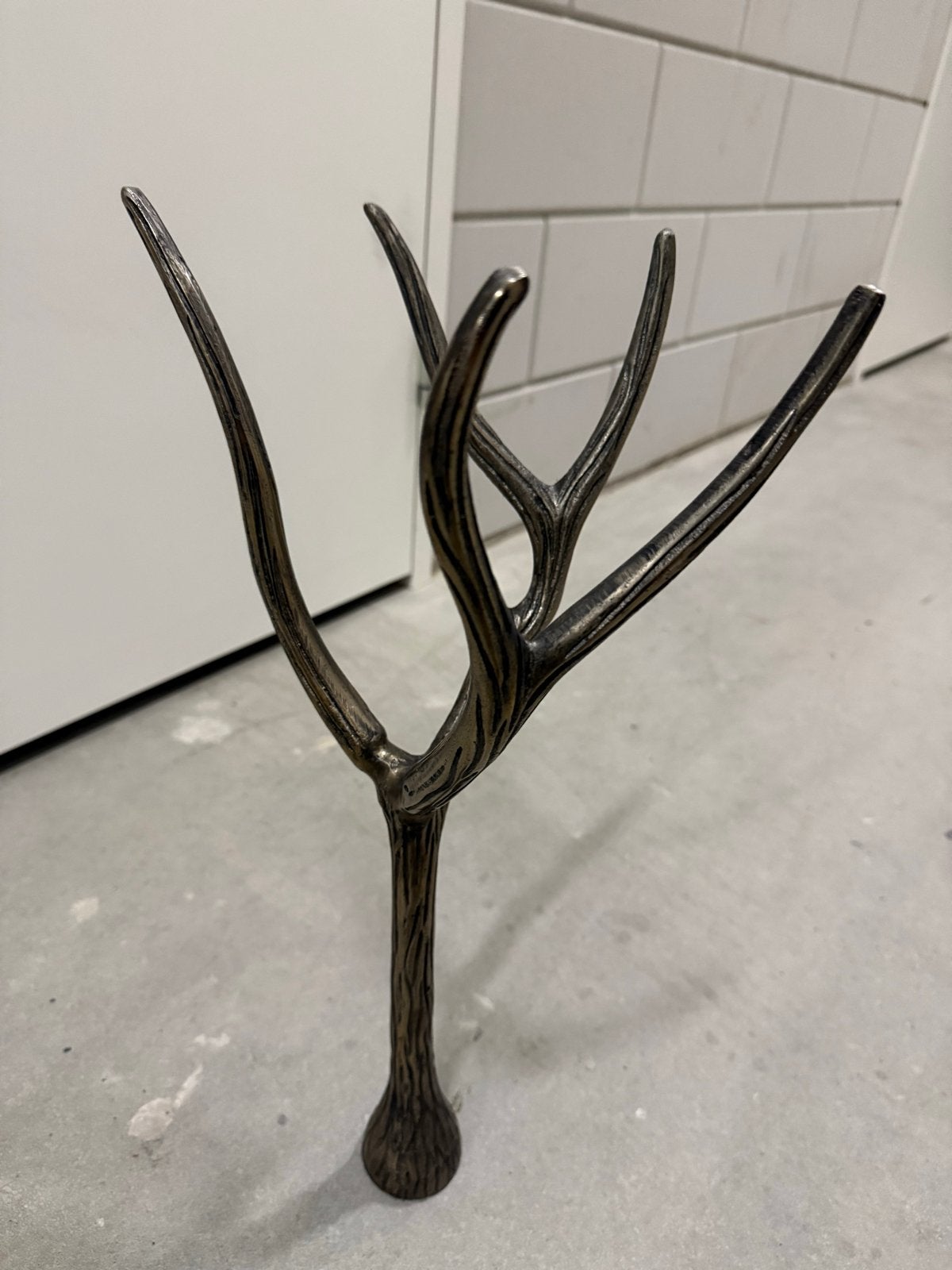 Decoratieve Gewei Standaard - Metaal, Zwart, Ophalen of Verzenden, Zo goed als nieuw, Metaal