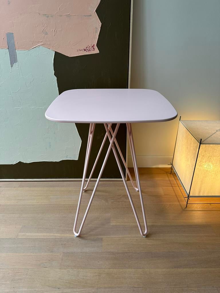 Leolux Cimber bijzettafel, Minder dan 55 cm, Vierkant, Zo goed als nieuw, Ophalen