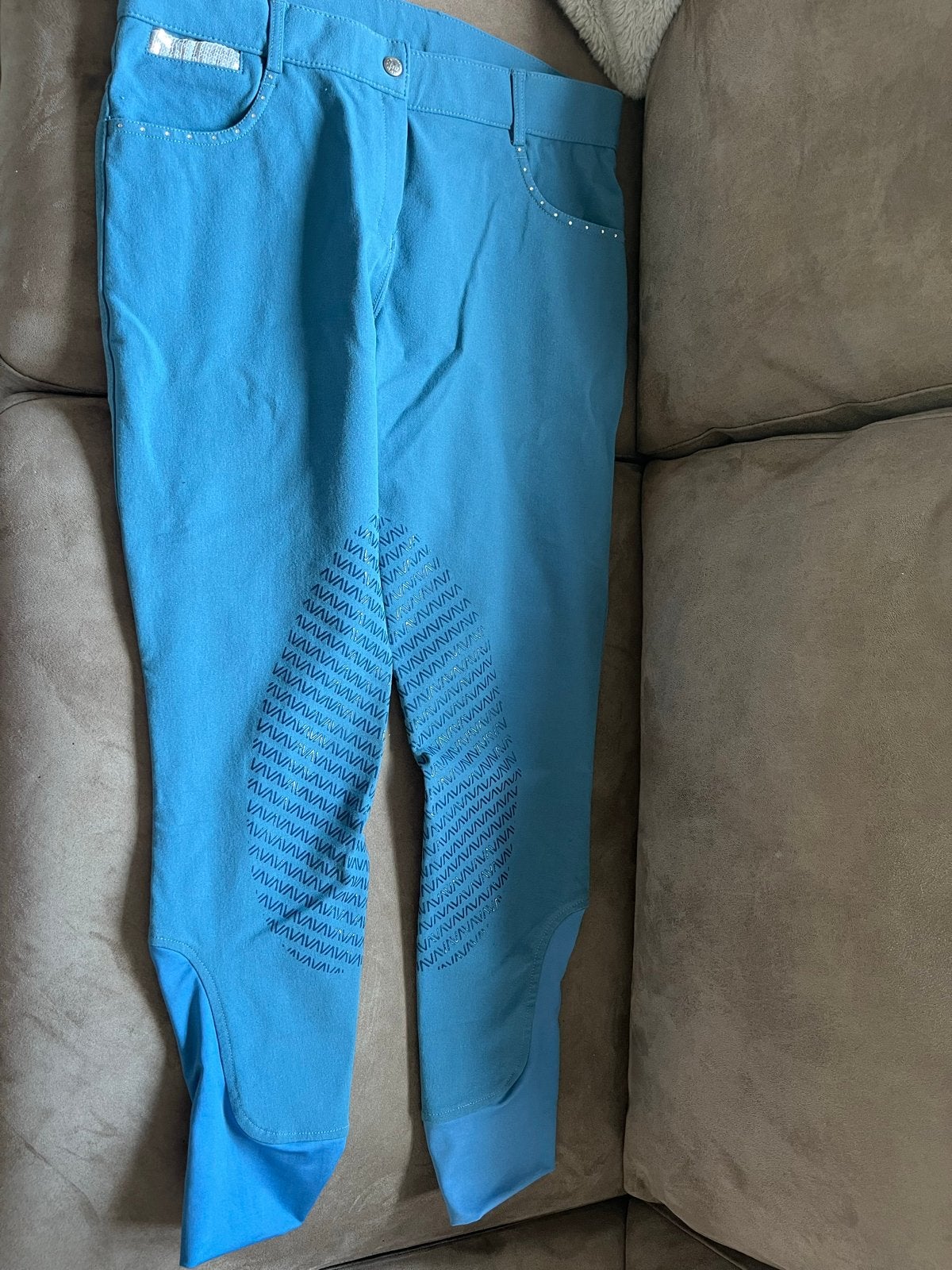 Paardrijbroek maat 44, Dieren en Toebehoren, Blauw, Dressuur, Zo goed als nieuw, Overige maten