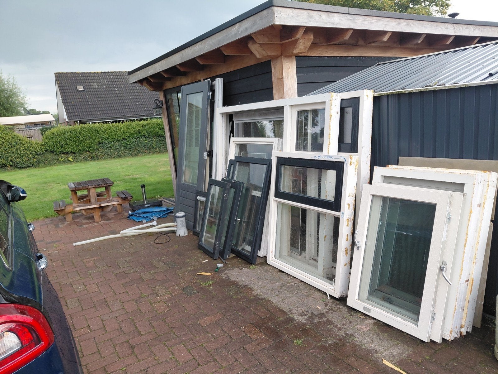 Diverse gebruikte ramen en kozijnen te koop, Ophalen, Gevelraam of Ruit, Gebruikt, 80 tot 120 cm