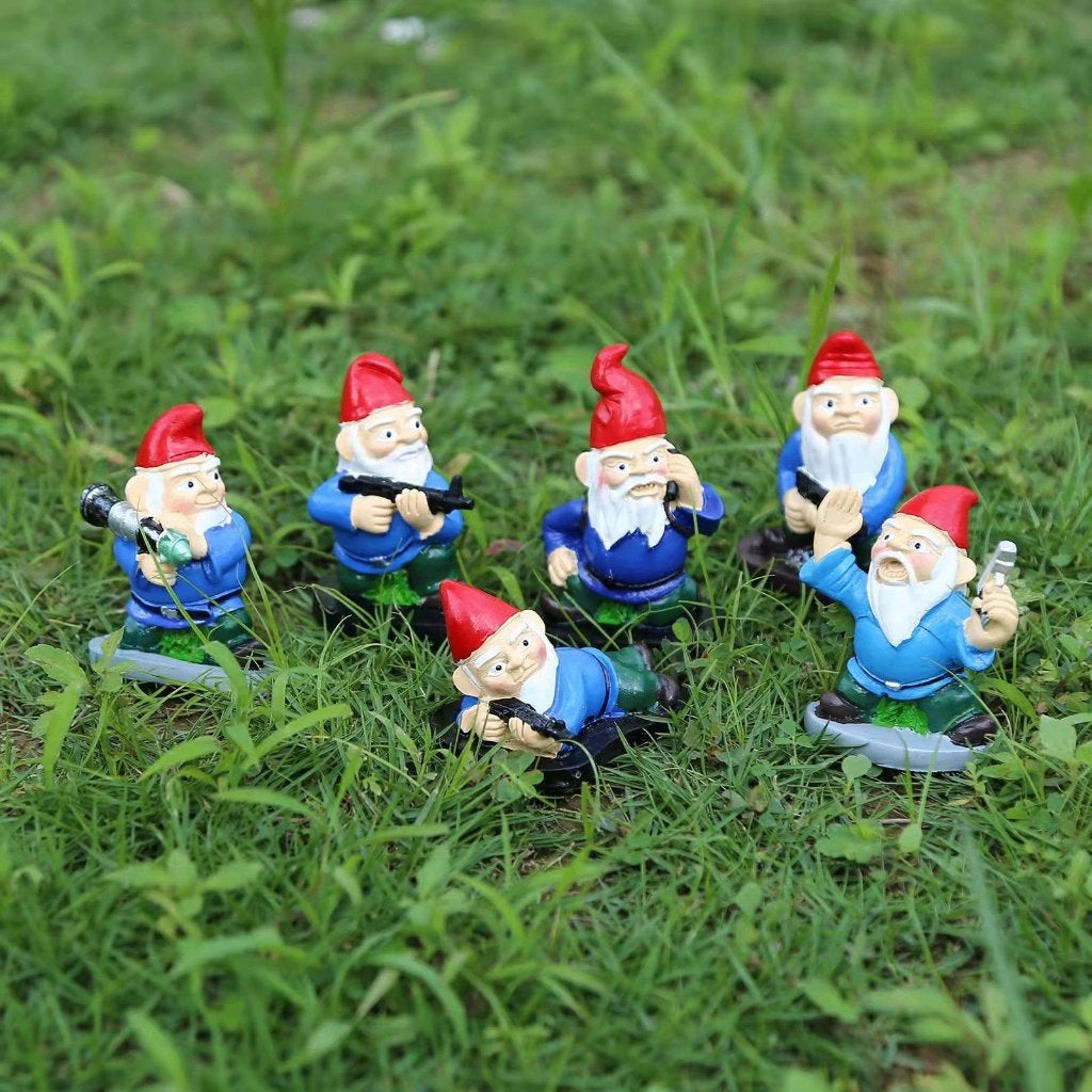 Tuinkabouter Leger / Tuin Kabouter Beeldje Gnoom Militaire, Verzenden, Nieuw, Tuinkabouter