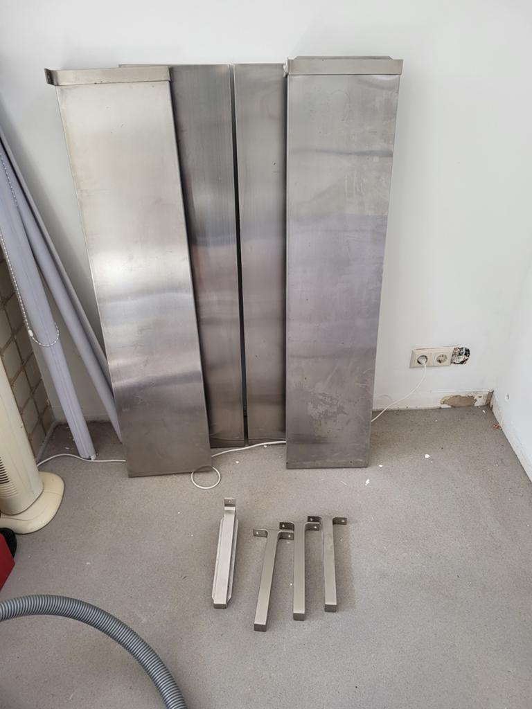 Ekby Ikea wandplanken 4 stuks zilver, Ophalen, Gebruikt