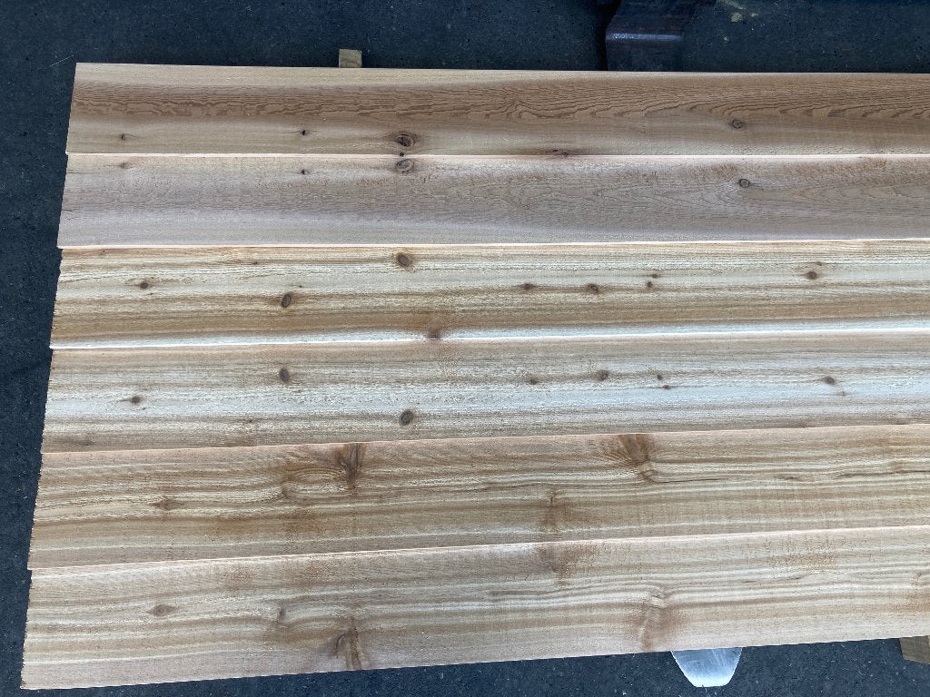 Zweeds rabat-potdekseldelen-schutting-Red Cedar-12/24x170mm, Ophalen, Overige typen, Nieuw, Hardhout