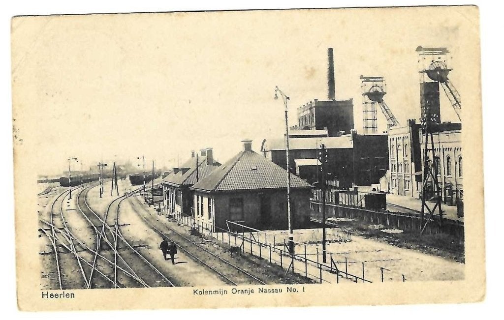 Heerlen - Kolenmijn Oranje Nassau No. 1, Verzenden, 1920 tot 1940, Gelopen, Limburg