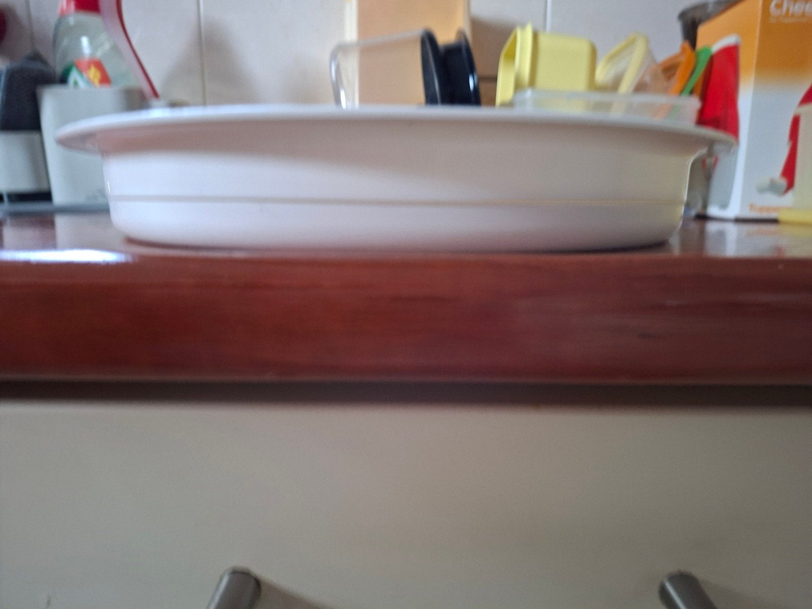 Tupperware draaiplateau van kunststof, Ophalen, Kunststof, Gebruikt, Rond