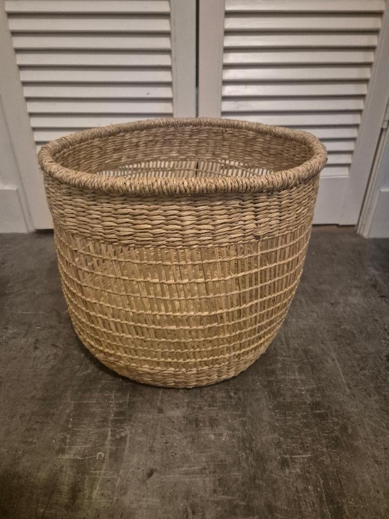 Rieten mand diameter 34cm, Ophalen, Mand, Rond, Zo goed als nieuw