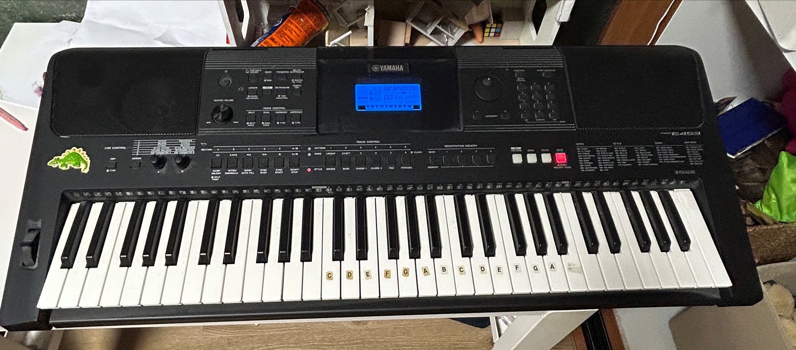 Yamaha PSR-E453 Keyboard - Zo goed als nieuw, Muziek en Instrumenten, Keyboards, Ophalen, Yamaha, Aanslaggevoelig, 61 toetsen