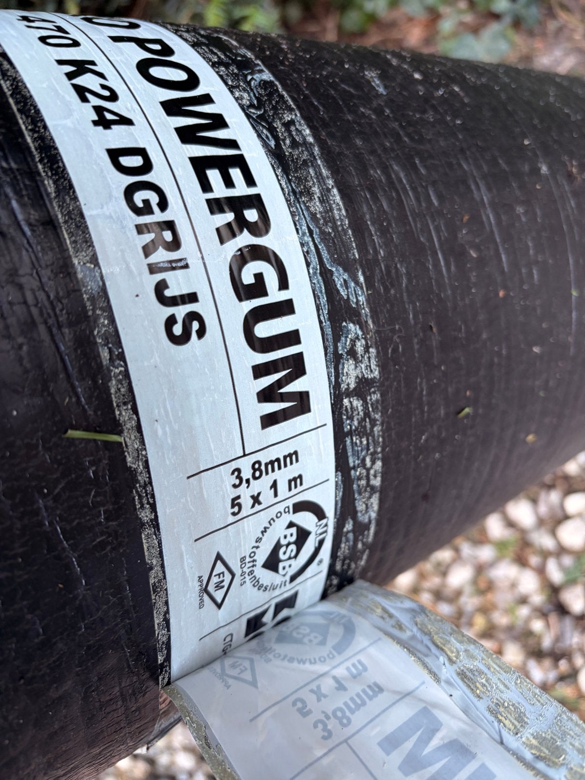 1 rol IKO Powergum 470 K24 Donkergrijs Bitumen Dakbedekking, Ophalen, Overige materialen, Nieuw, 5 tot 10 m²