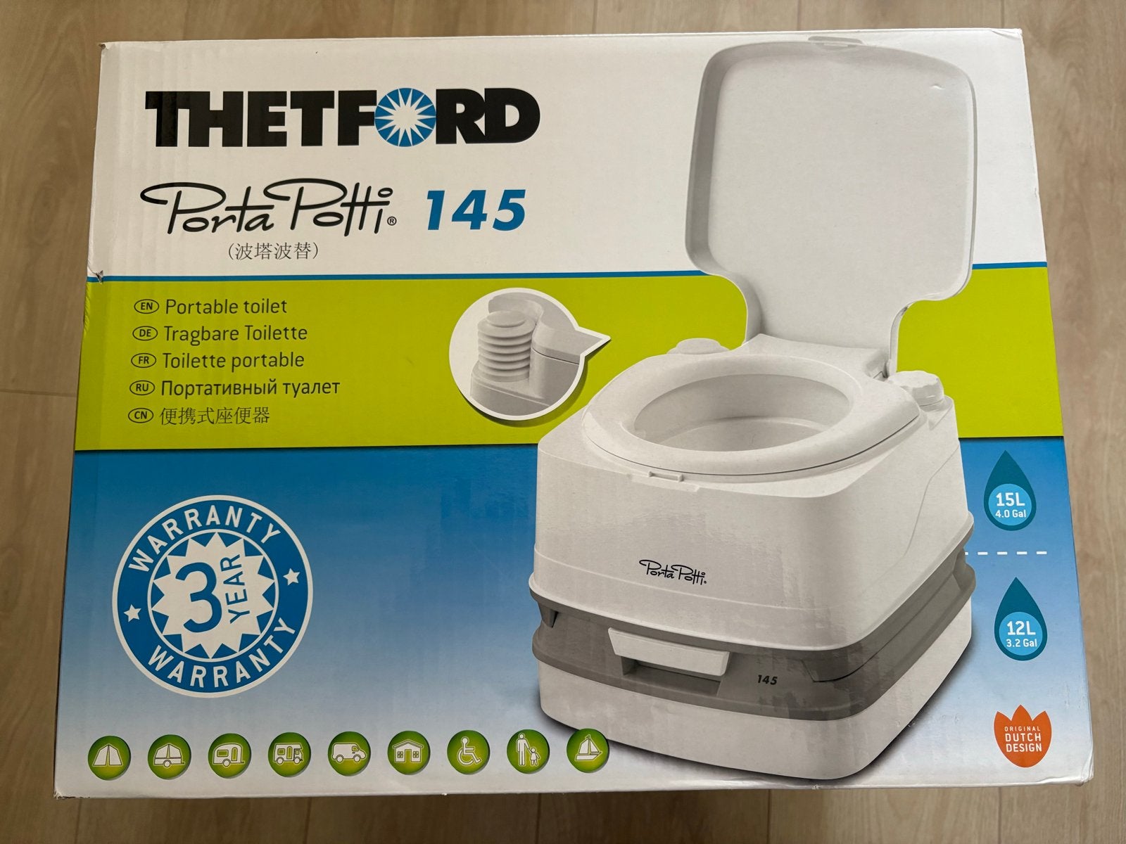 Thetford Porta Potti 145 Draagbaar Toilet, Ophalen, Zo goed als nieuw