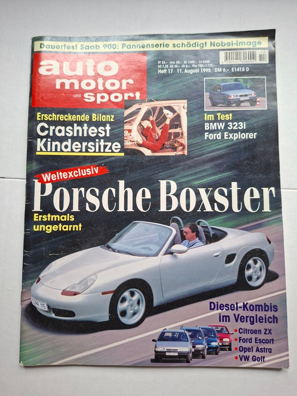 Auto Motor und Sport - Porsche Boxster (August 1995), Ophalen of Verzenden, Gelezen