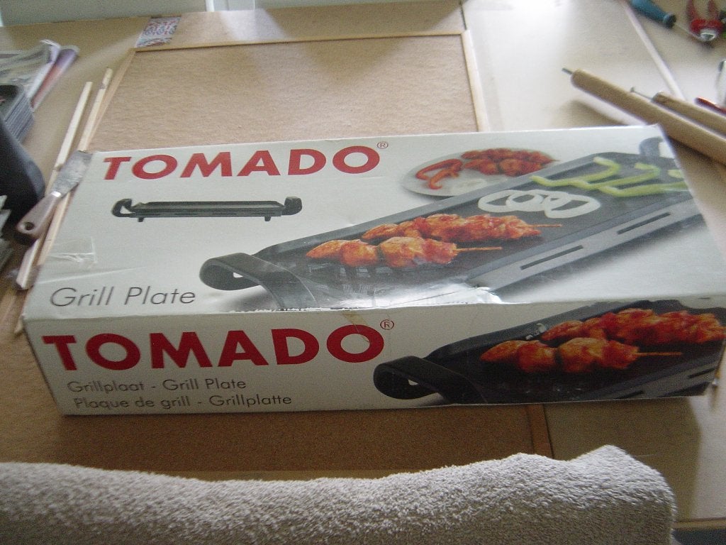 Tomado grillplaat TM 9021, Ophalen of Verzenden, Nieuw, Tafelgrill