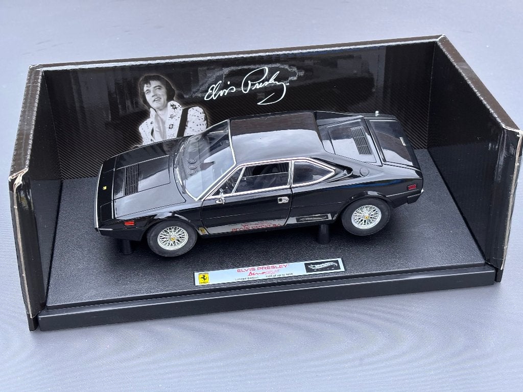 Ferrari 308 GT4 Elvis Presley Hotwheels 1:18 ZELDZAAM ! C4F, ., Ophalen of Verzenden, Hot Wheels, Hotwheels Elite