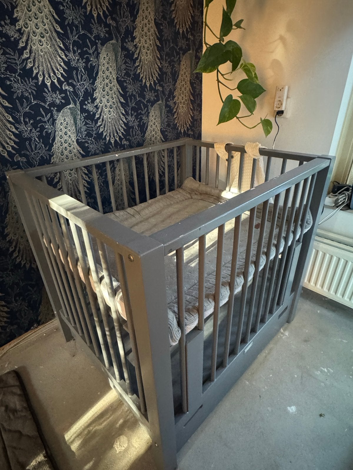 Bopita box met lade, verstelbare bodem&boxkleed, Ophalen, Gebruikt, Lade