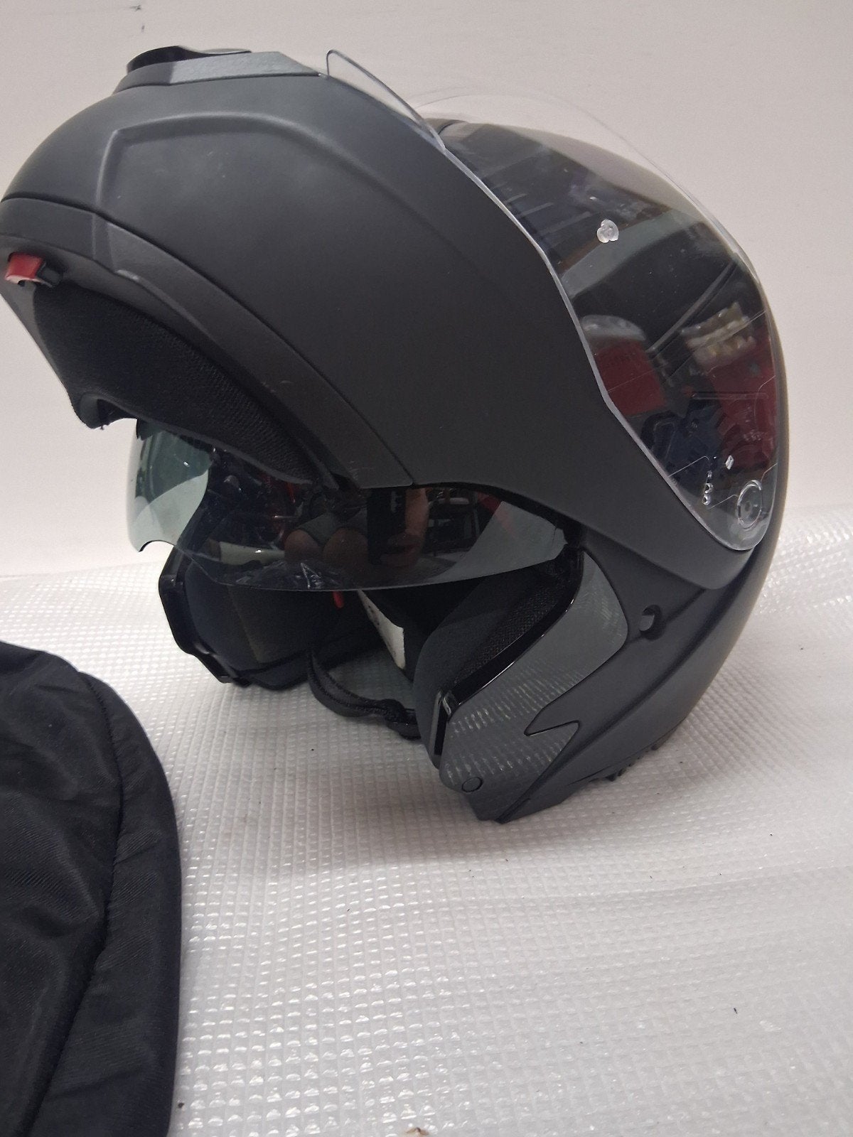 Crivit  systeem helm zgan retro helm mat zwart, Ophalen of Verzenden, Tweedehands, Systeemhelm, Overige merken