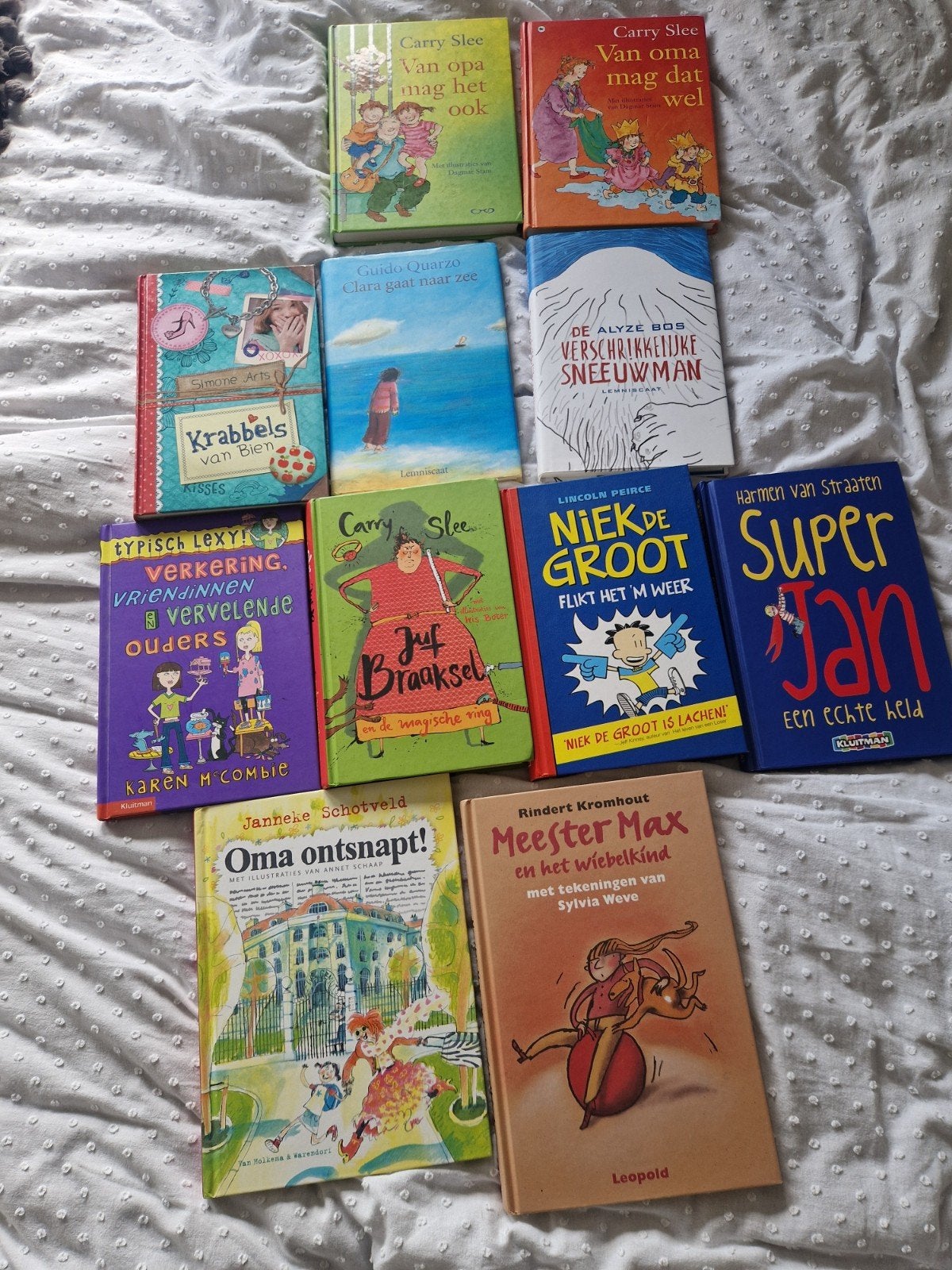 kinderboeken Carry Slee Niek de Groot simone aarts, Ophalen of Verzenden, Gelezen, Carry Slee, Lincoln Peirce, Guido Quarzo, Alyze Bos, Simone Arts