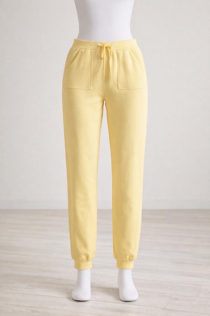 gele broek met koord /sluiting-maat 38/38, Geel, Ophalen of Verzenden, Zo goed als nieuw, Maat 36 (S)