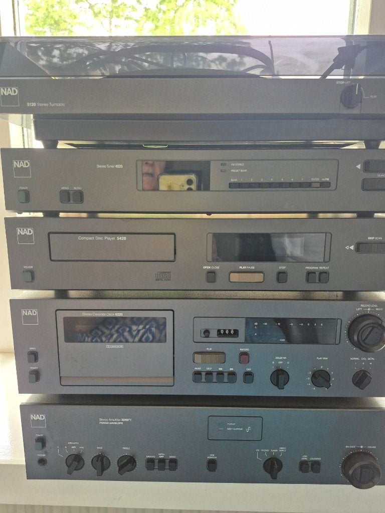 Een vintage NAD Hi-Fi toren, incl. 2 JM Lab boxen, 60 tot 120 watt, Ophalen, Overige merken, Gebruikt
