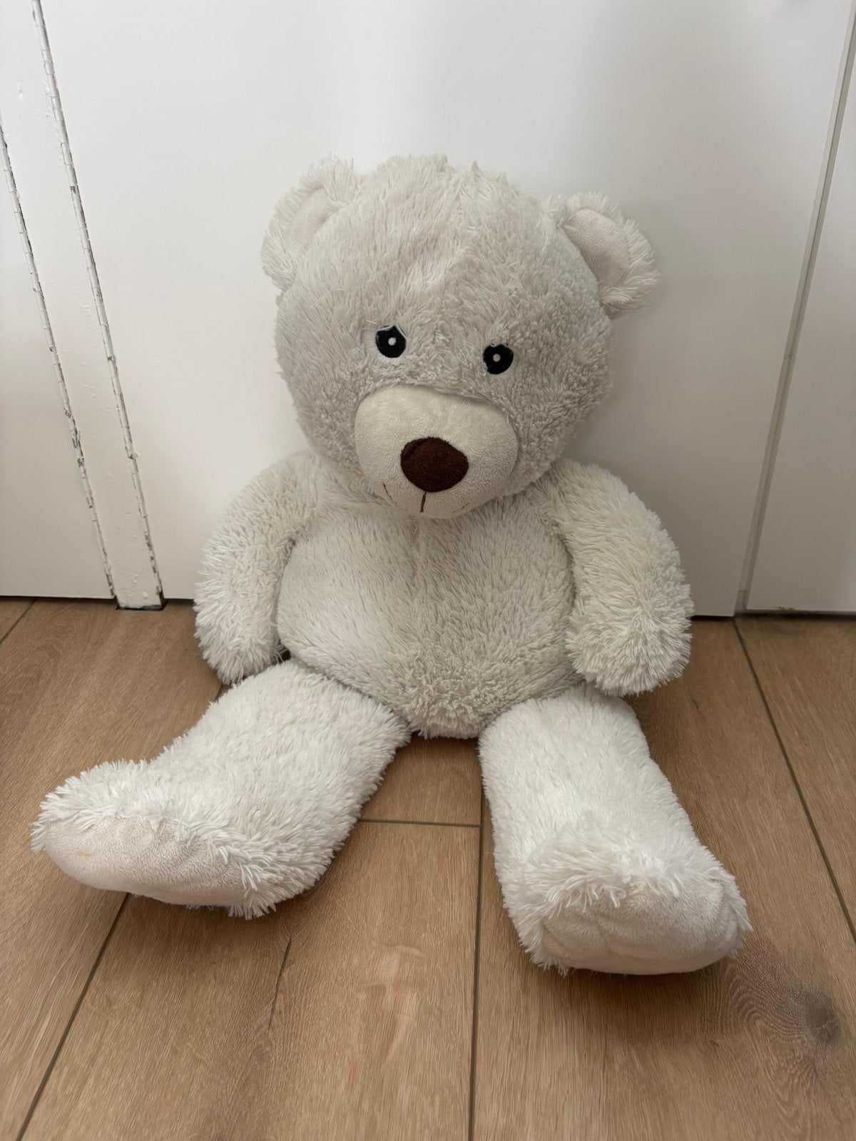 Knuffelbeer wit, Ophalen, Beer, Zo goed als nieuw, Middelgroot (20 tot 80 cm)