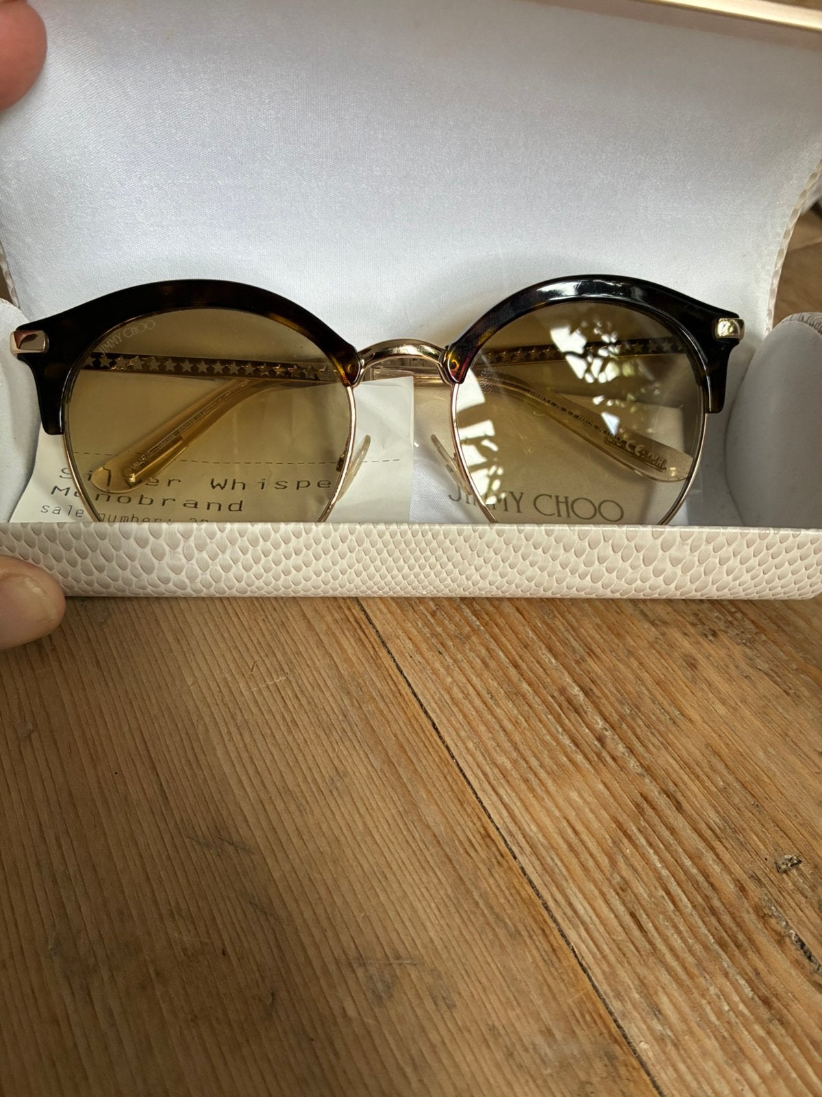 jimmy Choo , dames zonnebril, zo goed als nieuw., Sieraden, Tassen en Uiterlijk, Zonnebrillen en Brillen | Dames, Ophalen of Verzenden