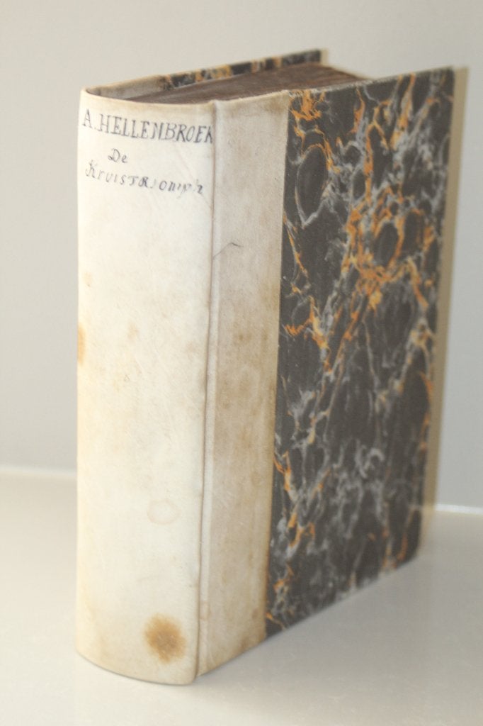 Abraham Hellenbroek - Kruistriomf (1764, half perkament), Boeken, Ophalen of Verzenden, Gelezen, Christendom | Protestants