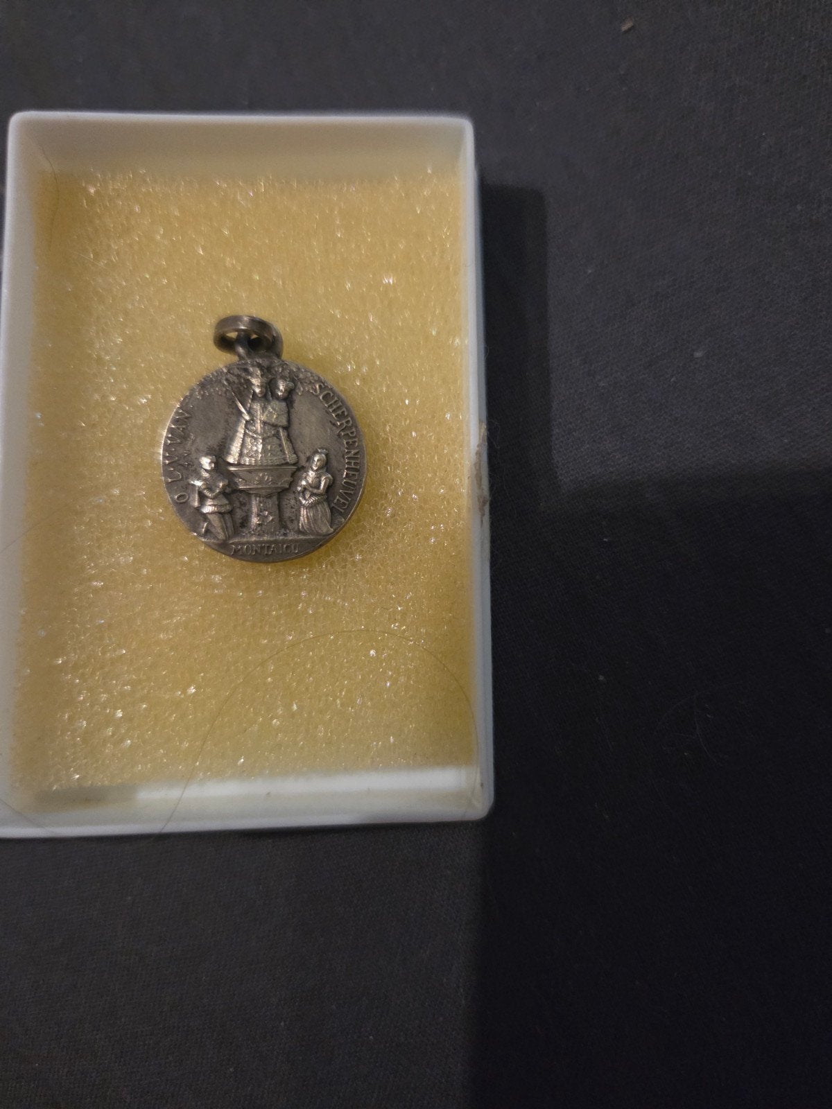 Vintage Medaille Scherpenheuvel - Religieus Aandenken, Antiek en Kunst, Ophalen of Verzenden