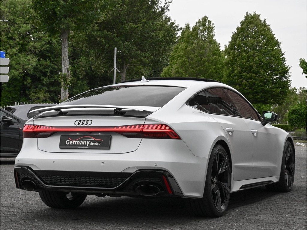 Audi RS7 Sportback 4.0TFSI 600pk Quattro Black optic Matt-Au, Auto's, Audi, Gebruikt, Met garantie (alle), 600 pk, Wit