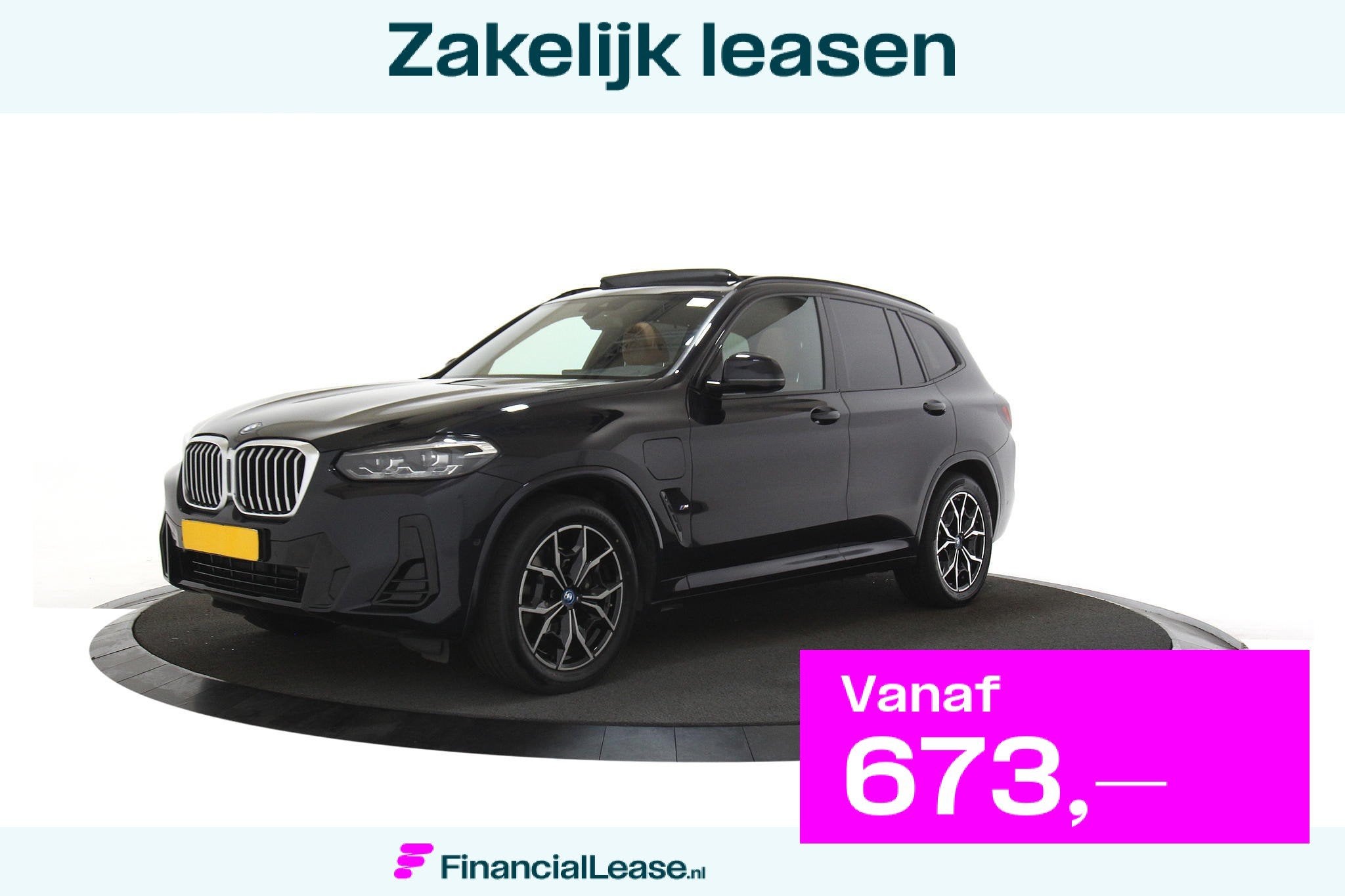 BMW X3 xDrive30e 292ch M Sport Pano, Automaat, Gebruikt, 2000 kg, Zwart