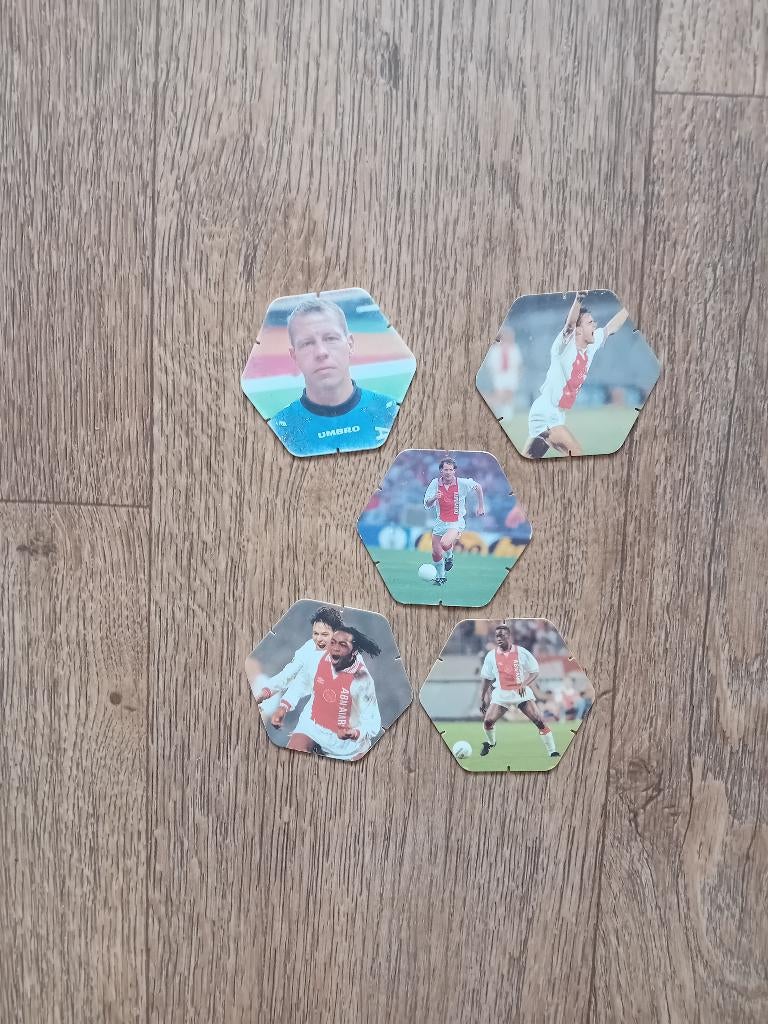 5 Super Topshots Ajax - 1996/97, Verzamelen, Sportartikelen en Voetbal, Ophalen of Verzenden, Gebruikt, Ajax, Poster, Plaatje of Sticker