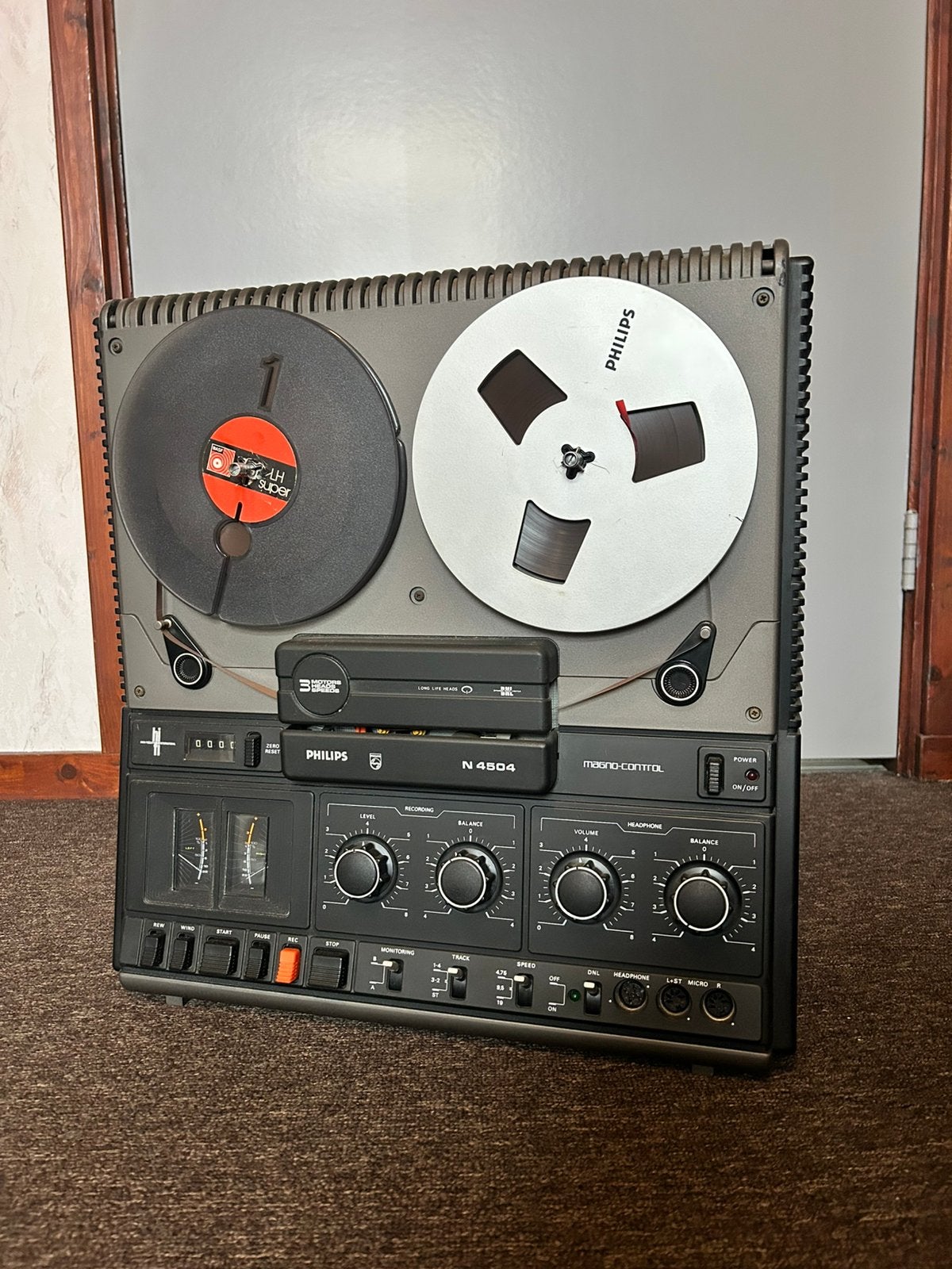 Philips N4504 Bandrecorder – Vintage Open Reel Tapedeck, Ophalen, Bandrecorder