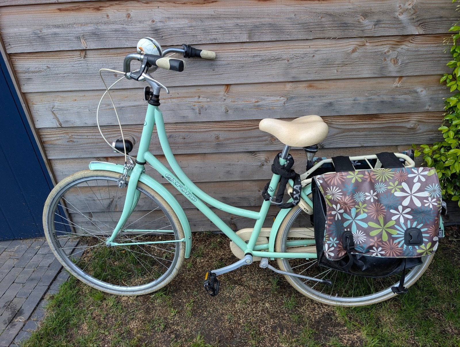Oxford damesfiets - lichtgroen met fietstassen, Fietsen en Brommers, Fietsen | Dames | Damesfietsen, Ophalen, Gebruikt, Overige merken