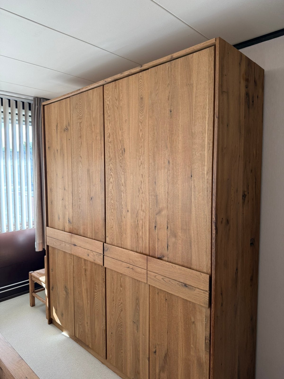 Eikenhout linnenkast zo goed als nieuw, Huis en Inrichting, Ophalen, Linnenkast, 200 cm of meer, 150 tot 200 cm