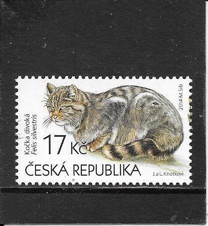 Tsjechië wilde kat, Ophalen of Verzenden, Overige landen, Postfris