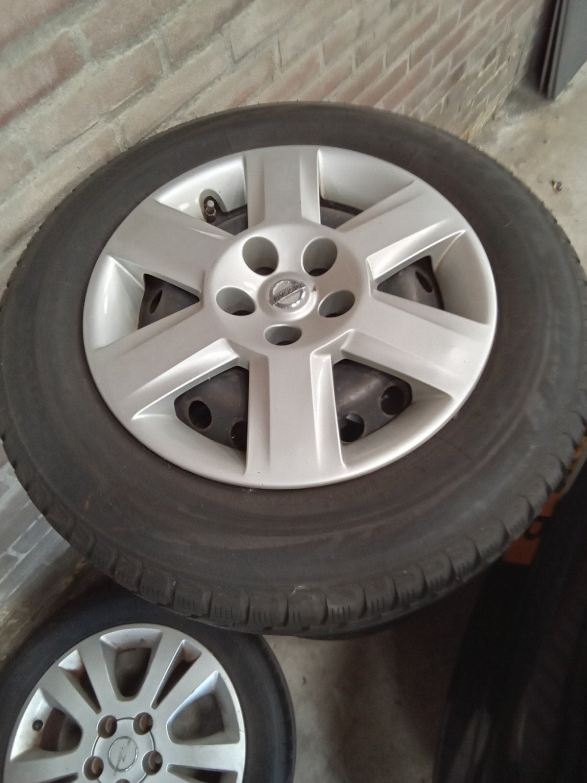 Velgenset Nissan M+S 215/65/R16, Ophalen, 215 mm, 16 inch, Zomerbanden