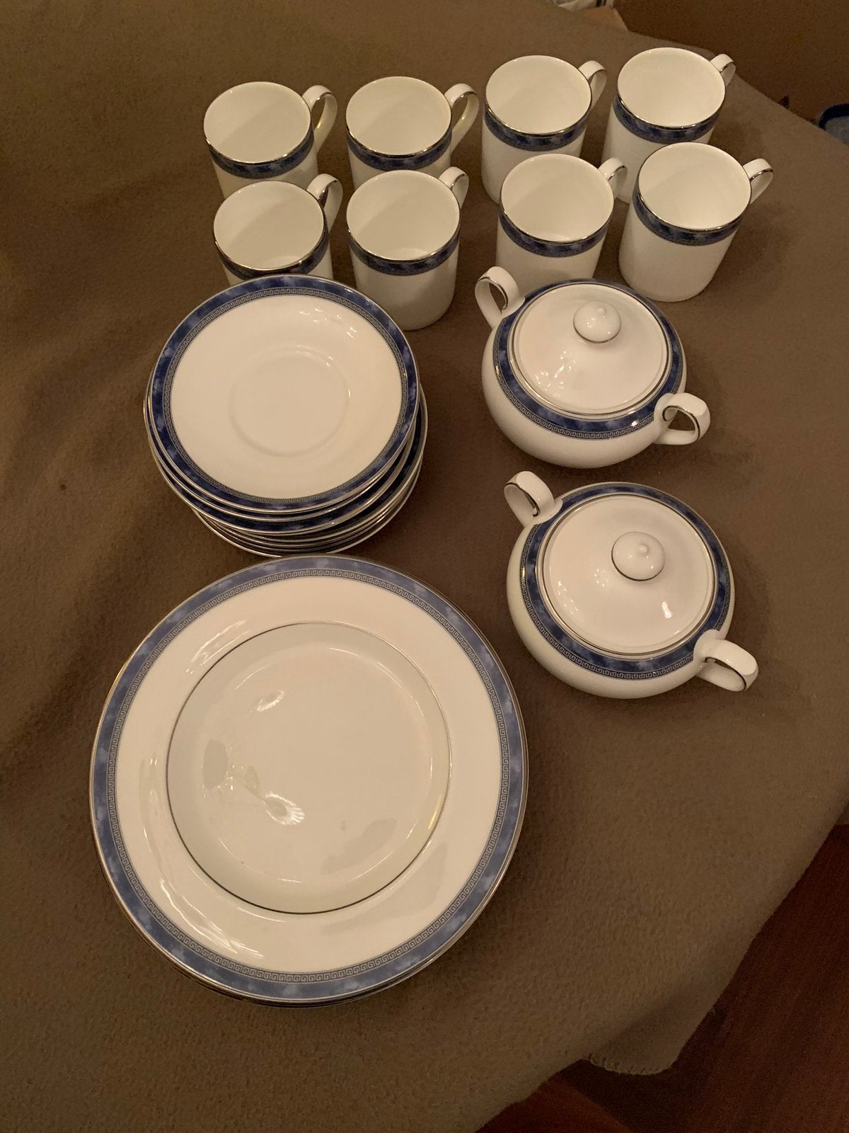Royal Doulton Atlanta 26-delig Ontbijtservies, Ophalen of Verzenden, Zo goed als nieuw, Porselein, Overige stijlen