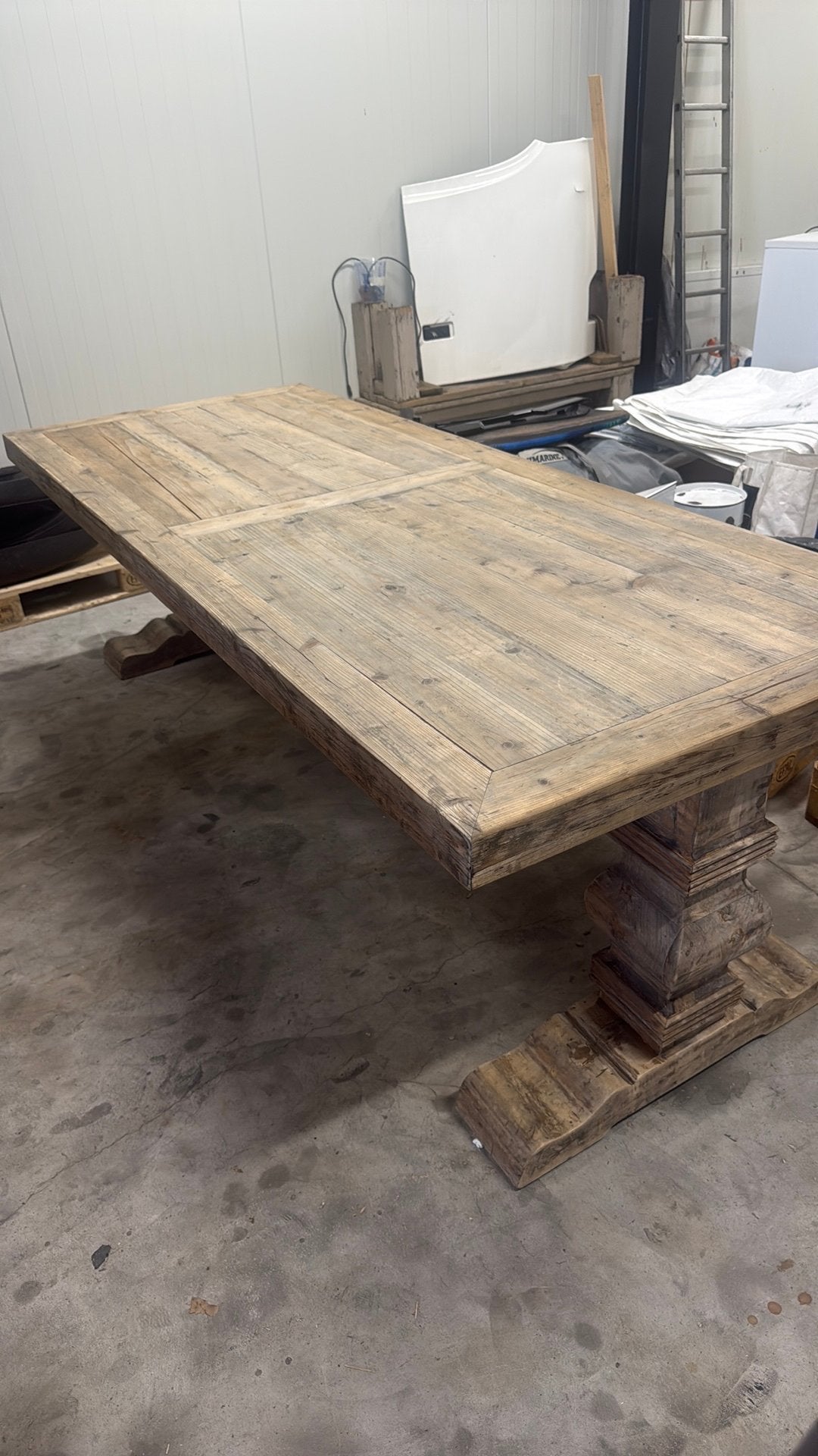 Kloostertafel, Huis en Inrichting, Ophalen, Gebruikt, 200 cm of meer, 50 tot 100 cm