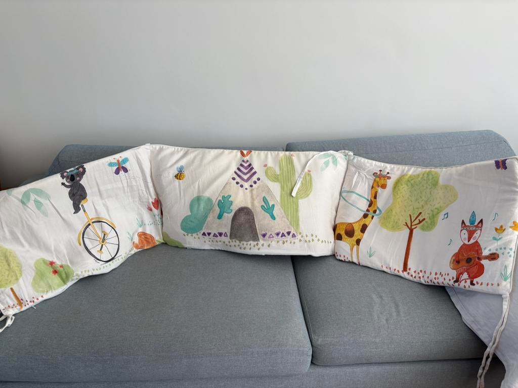 Safety pillow for baby cot, machine washable, Ophalen, Jongetje of Meisje, Wit, Zo goed als nieuw