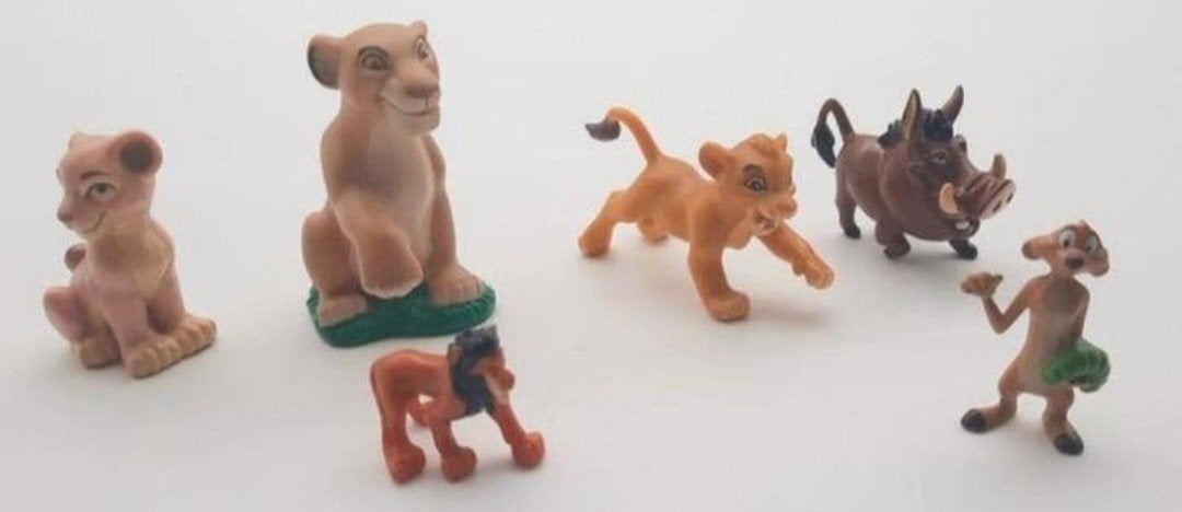 Lion King 6 verschillende figuren, Ophalen of Verzenden, Leeuwenkoning of Jungle Boek, Gebruikt, Beeldje of Figuurtje