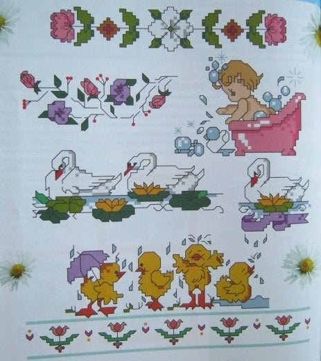 Borduurpatroon  Baby Merklap   nr 8256, Verzenden, Nieuw, Handborduren, Patroon