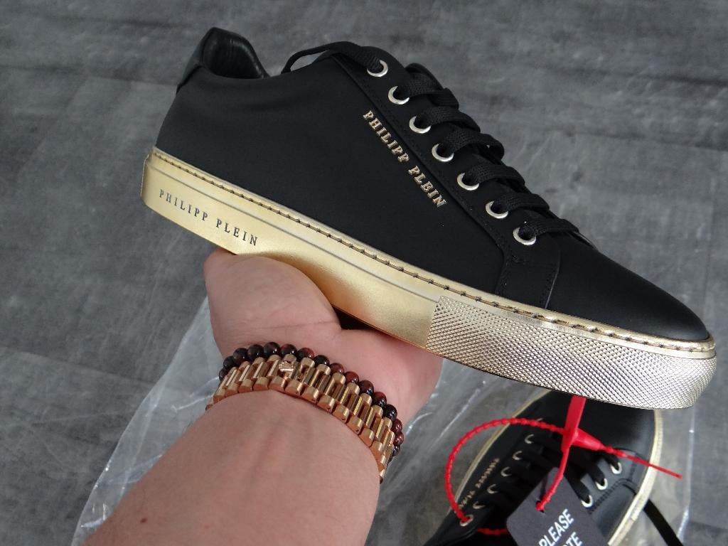 Philipp Plein Sneakers Zwart-Goud maat 42, Verzenden, Zwart, Nieuw, Sneakers of Gympen
