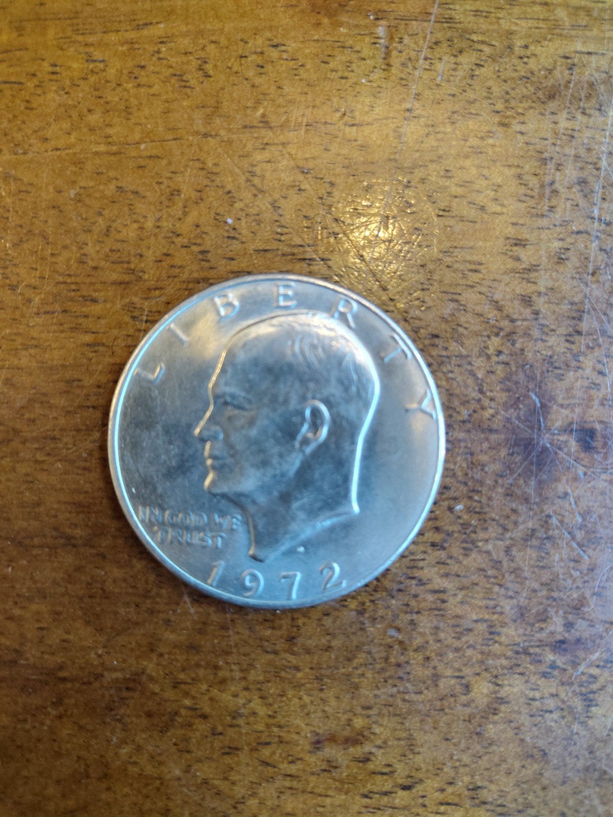 1972 Eisenhower Dollar Munt - VS, Ophalen of Verzenden, Noord-Amerika, Losse munt, Zilver